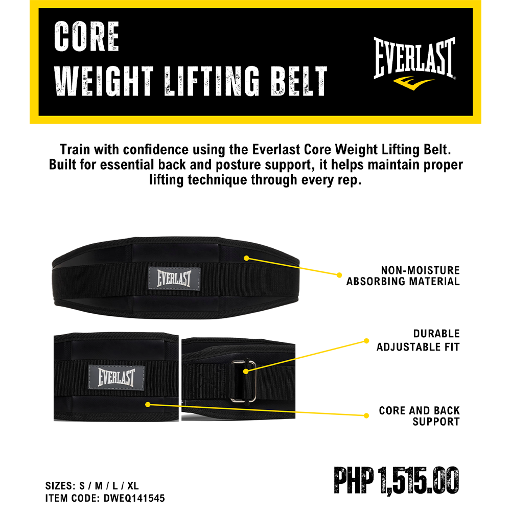 Everlast Core Weight Lifting Belt