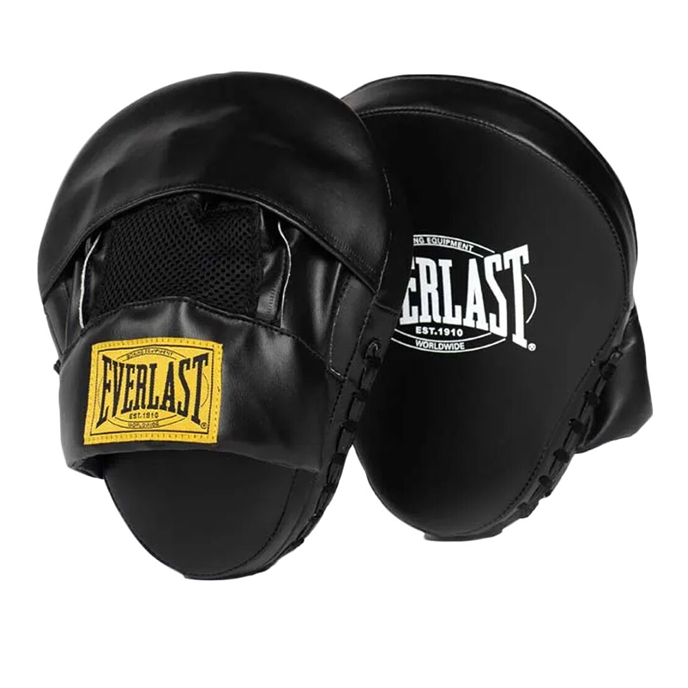 Everlast 1910 Black Focus Mitts Boxing Equipment